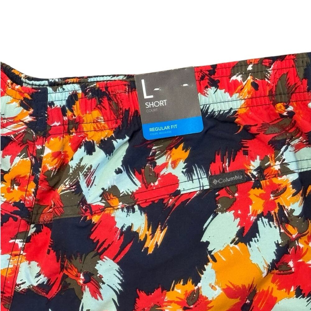NWT! Columbia Women's Walnut River 5" Stretch Printed Shorts - Size Large - Picture 6 of 8